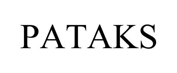 Trademark Logo PATAKS