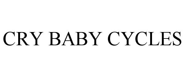  CRY BABY CYCLES