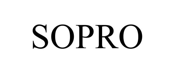 Trademark Logo SOPRO