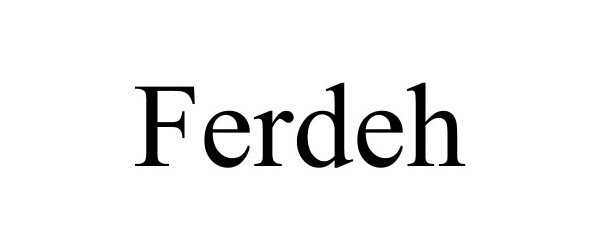 Trademark Logo FERDEH