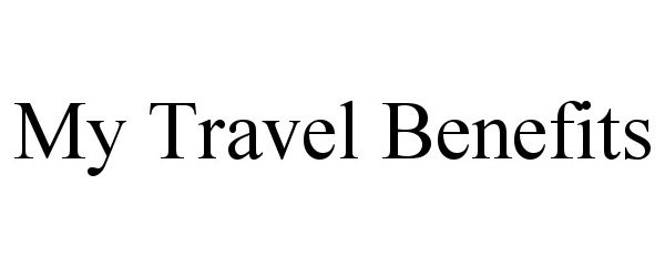 Trademark Logo MY TRAVEL BENEFITS