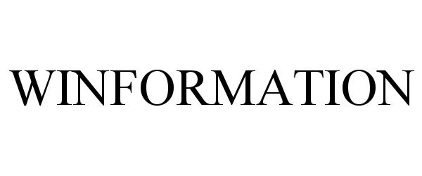 Trademark Logo WINFORMATION