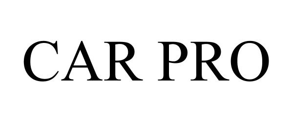 Trademark Logo CAR PRO