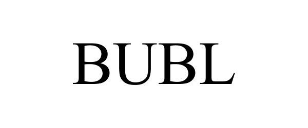 Trademark Logo BUBL