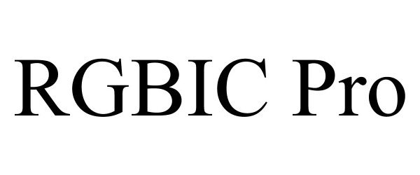 Trademark Logo RGBIC PRO