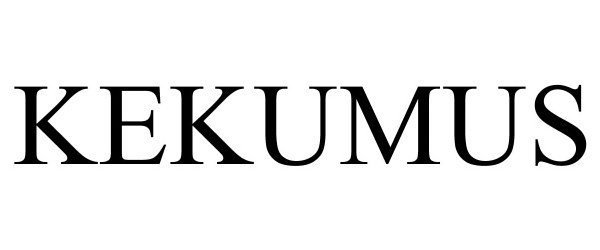 Trademark Logo KEKUMUS