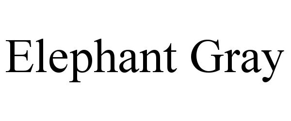 Trademark Logo ELEPHANT GRAY