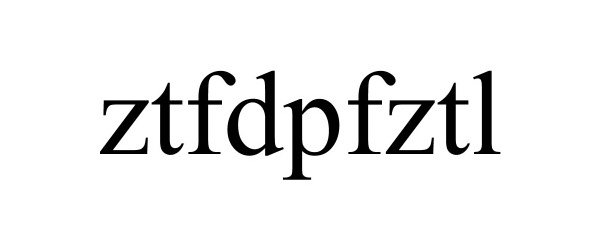Trademark Logo ZTFDPFZTL