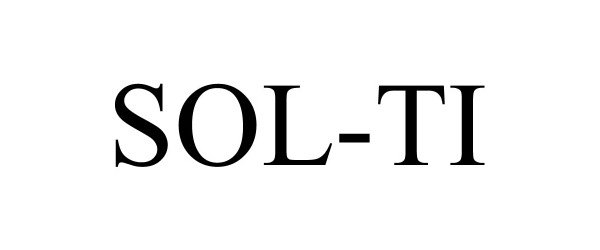 Trademark Logo SOL-TI