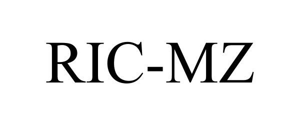 Trademark Logo RIC-MZ