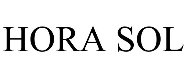 Trademark Logo HORA SOL