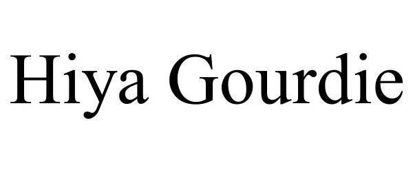 Trademark Logo HIYA GOURDIE