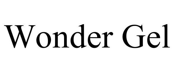 Trademark Logo WONDER GEL