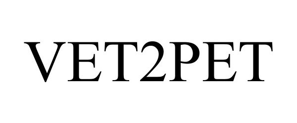 Trademark Logo VET2PET