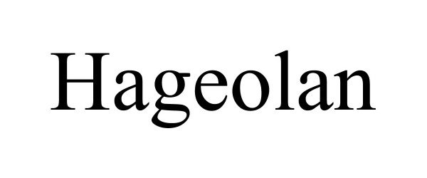 Trademark Logo HAGEOLAN