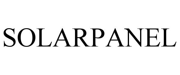 Trademark Logo SOLARPANEL