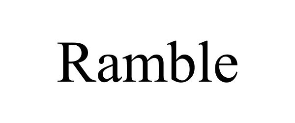 Trademark Logo RAMBLE