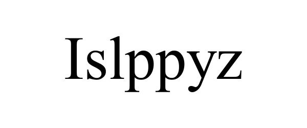 Trademark Logo ISLPPYZ
