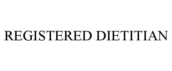  REGISTERED DIETITIAN