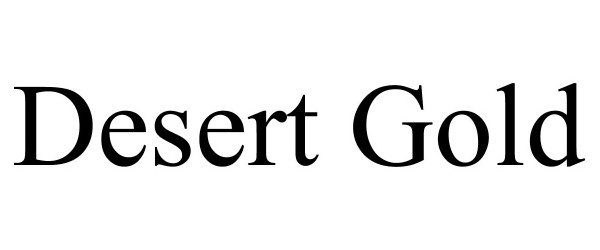 Trademark Logo DESERT GOLD