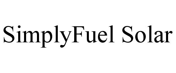  SIMPLYFUEL SOLAR