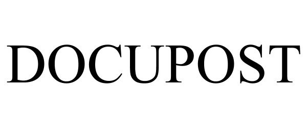 Trademark Logo DOCUPOST