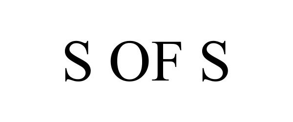 Trademark Logo S OF S