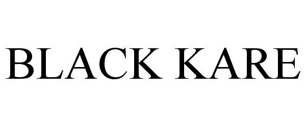  BLACK KARE
