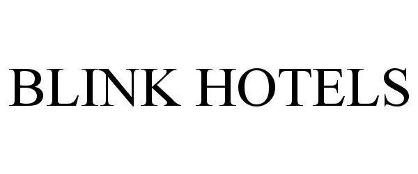 Trademark Logo BLINK HOTELS