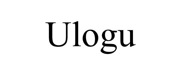 Trademark Logo ULOGU