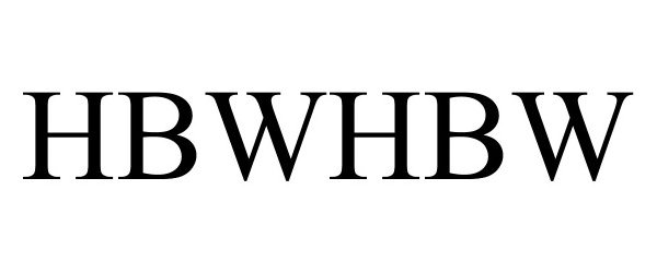 Trademark Logo HBWHBW