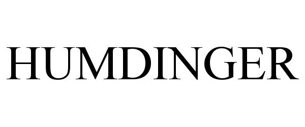 Trademark Logo HUMDINGER