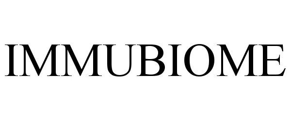 Trademark Logo IMMUBIOME