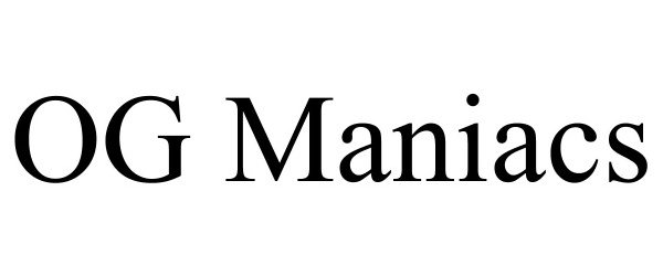 Trademark Logo OG MANIACS