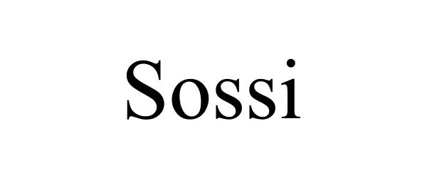 Trademark Logo SOSSI