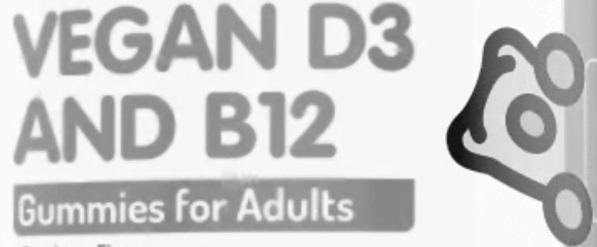  VEGAN D3 AND B12 GUMMIES FOR ADULTS