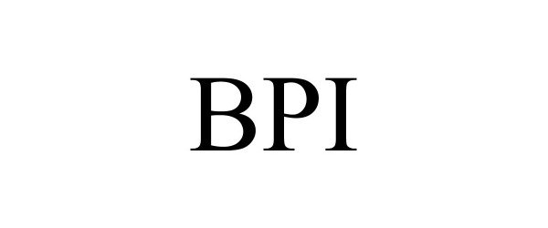 Trademark Logo BPI