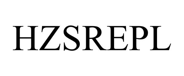 Trademark Logo HZSREPL
