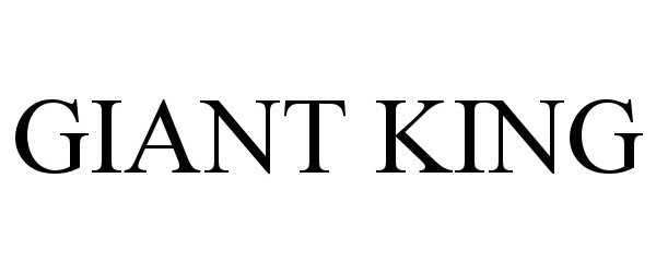 Trademark Logo GIANT KING