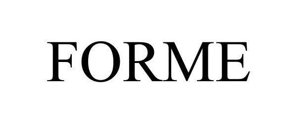 Trademark Logo FORME