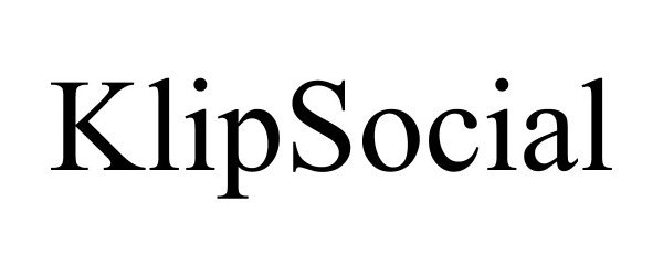 Trademark Logo KLIPSOCIAL