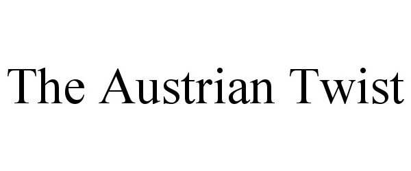 Trademark Logo THE AUSTRIAN TWIST