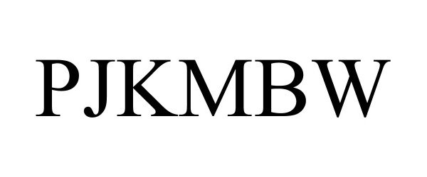 Trademark Logo PJKMBW