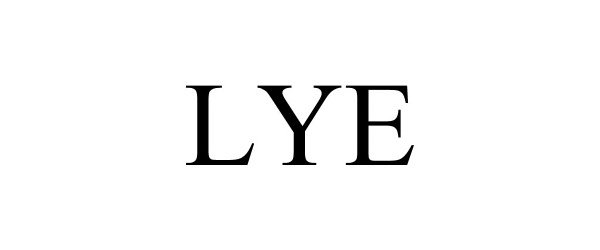 Trademark Logo LYE