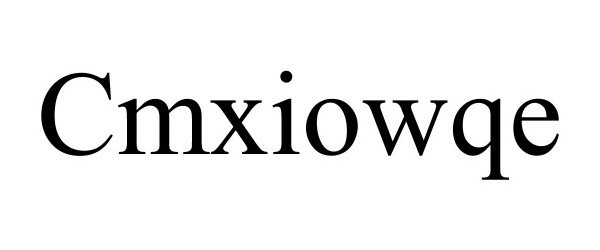 Trademark Logo CMXIOWQE