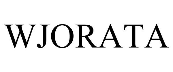 Trademark Logo WJORATA