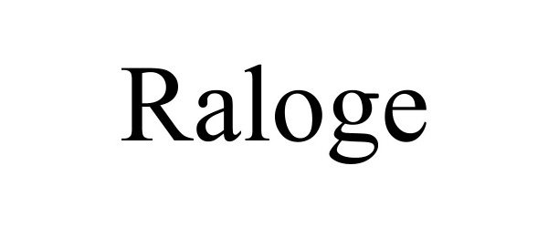 Trademark Logo RALOGE