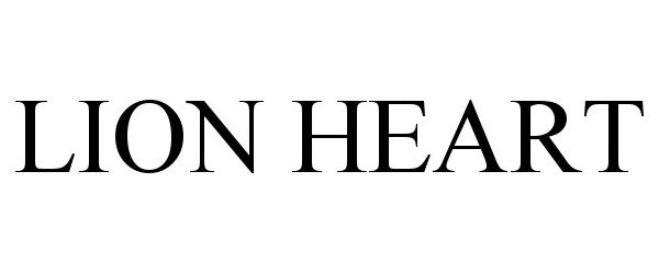 Trademark Logo LION HEART