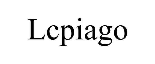 Trademark Logo LCPIAGO