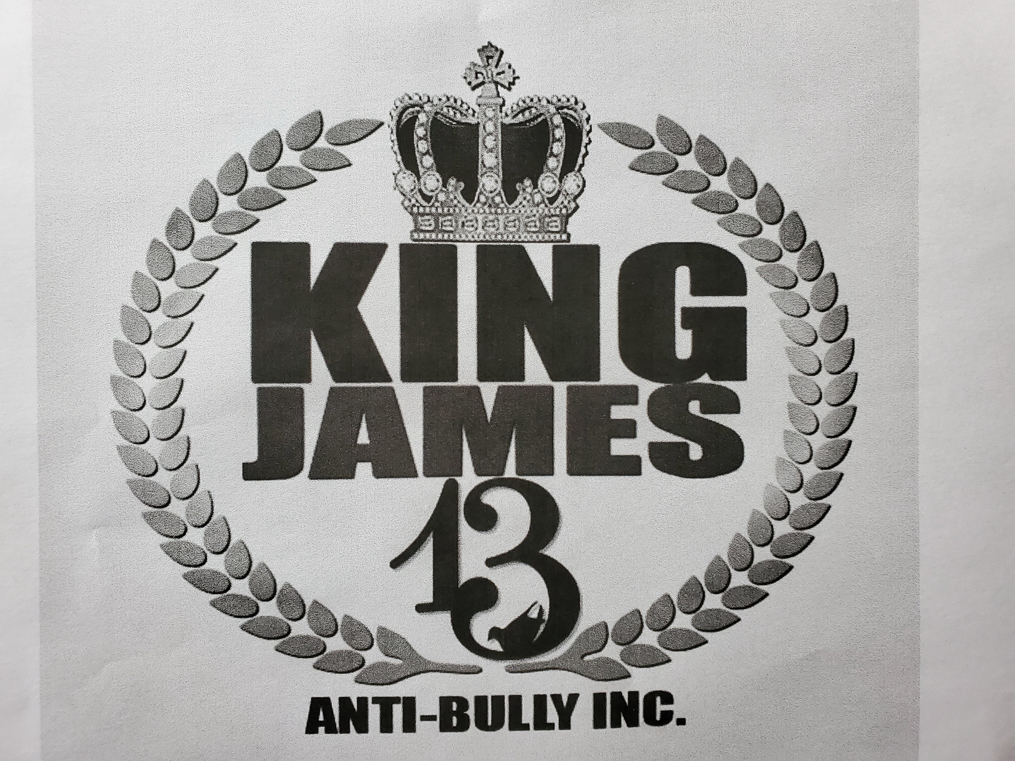 Trademark Logo KING JAMES 13 ANTI-BULLY INC.